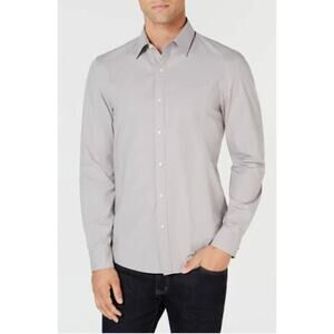 Michael Kors Light Blue 100% Cotton Button Front Shirt